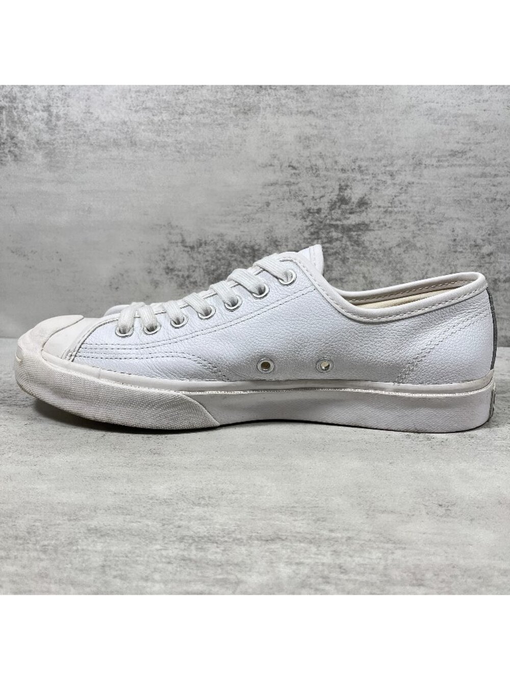 Converse Jack Purcell Leather Sneakers - Men's Size 7.5 / Women's 9 - White - Picture 5 of 9